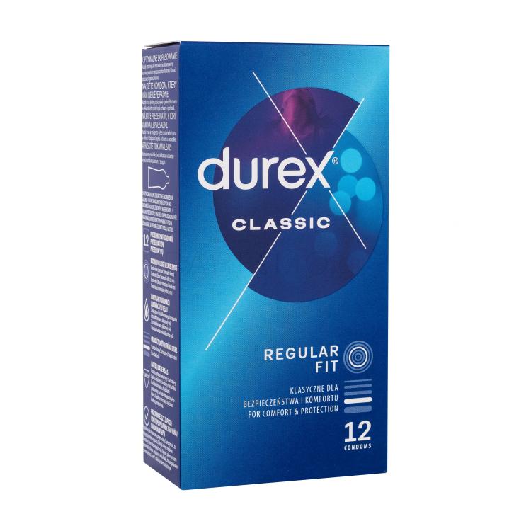 Durex Classic Προφυλακτικό για άνδρες Σετ ελλατωματική συσκευασία