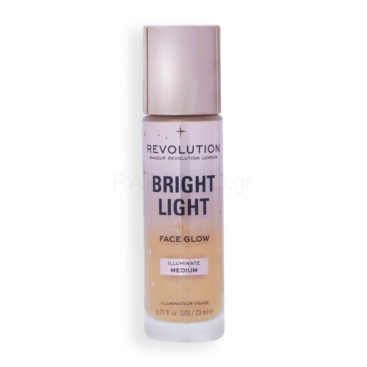 Makeup Revolution London Bright Light Face Glow Make up για γυναίκες 23 ml Απόχρωση Illuminate Medium