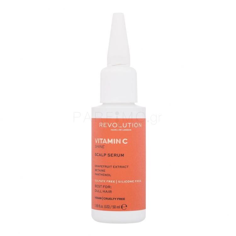 Revolution Haircare London Vitamin C Shine Scalp Serum Ορός μαλλιών για γυναίκες 50 ml