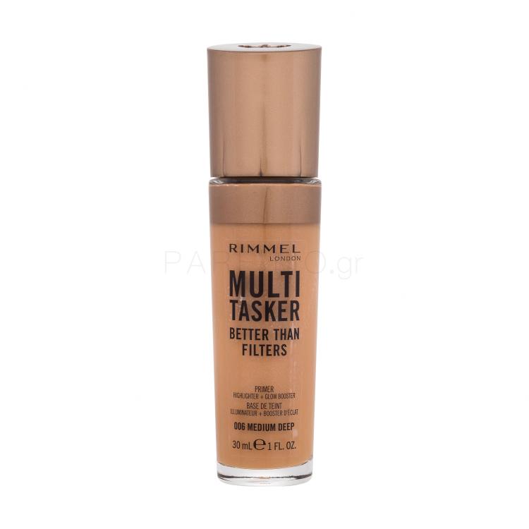 Rimmel London Multi Tasker Better Than Filters Βάση μακιγιαζ για γυναίκες 30 ml Απόχρωση 006 Medium Deep