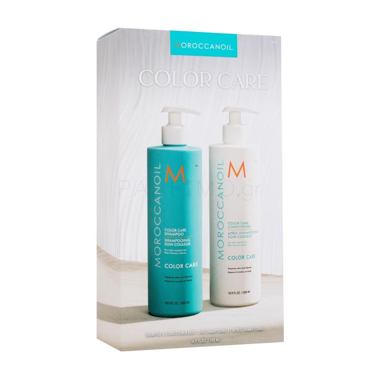 Moroccanoil Color Care Duo Σετ δώρου Σαμπουάν Color Care Shampoo 500 ml + μαλακτικό Color Care Conditioner 500 ml