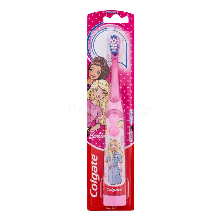 Colgate Kids Barbie Battery Powered Toothbrush Extra Soft Υπερηχητική οδοντόβουρτσα για παιδιά 1 τεμ