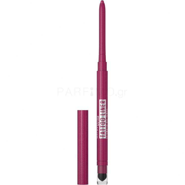 Maybelline Tattoo Liner Automatic Gel Pencil Μολύβι για τα μάτια για γυναίκες 0,73 gr Απόχρωση 050 Burgundy Break