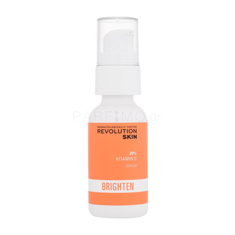 Revolution Skincare Brighten 20% Vitamin C Serum Ορός προσώπου για γυναίκες 30 ml