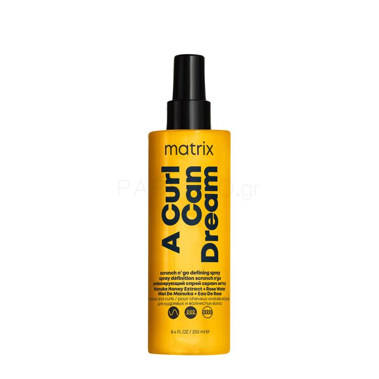 Matrix A Curl Can Dream Scrunch N&#039; Go Defining Spray Περιποίηση μαλλιών χωρίς ξέβγαλμα για γυναίκες 250 ml