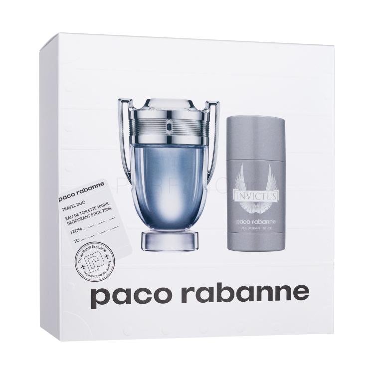 Paco Rabanne Invictus SET1 Σετ δώρου EDT 100 ml + αποσμητικό 75 ml