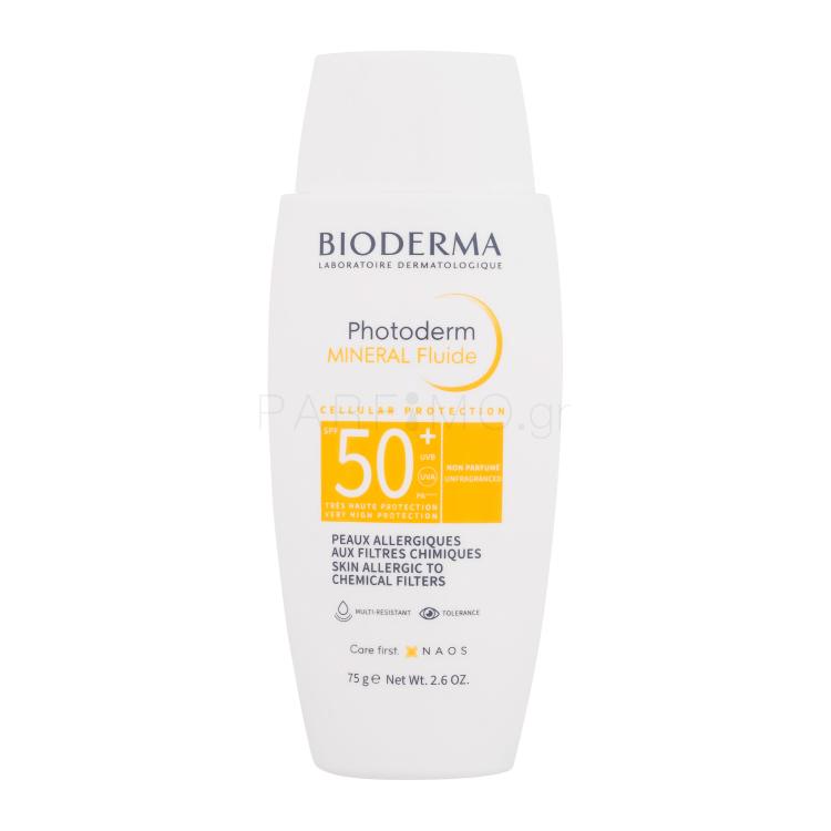 BIODERMA Photoderm Mineral Fluide SPF50+ Αντιηλιακό προϊόν προσώπου 75 ml