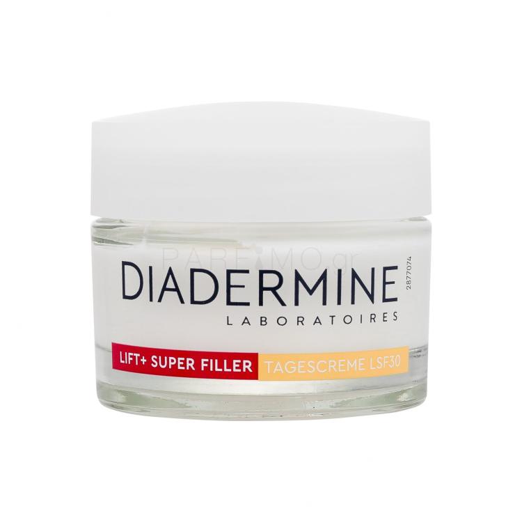 Diadermine Lift+ Super Filler Anti-Age Day Cream SPF30 Κρέμα προσώπου ημέρας για γυναίκες 50 ml ελλατωματική συσκευασία