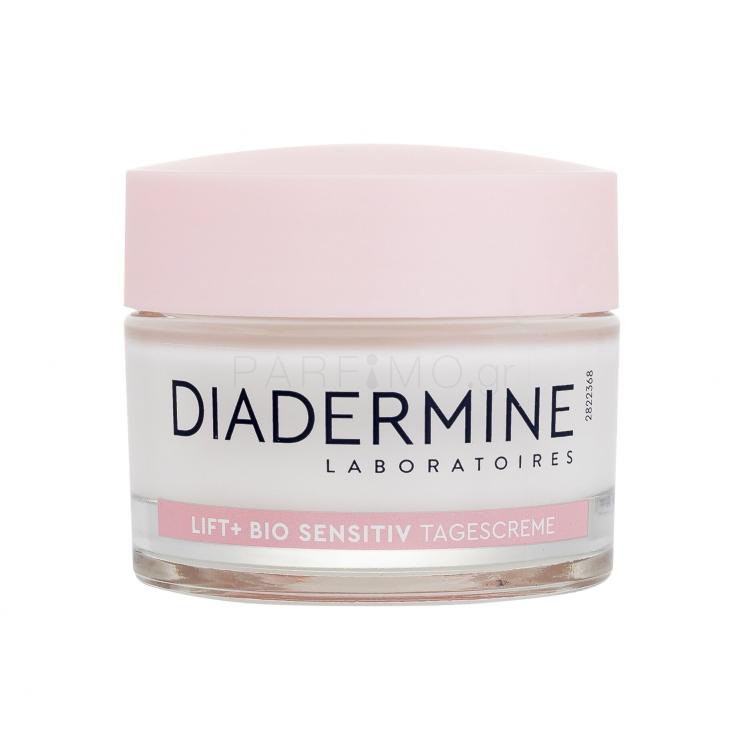 Diadermine Lift+ Bio Sensitiv Anti-Age Day Cream Κρέμα προσώπου ημέρας για γυναίκες 50 ml ελλατωματική συσκευασία