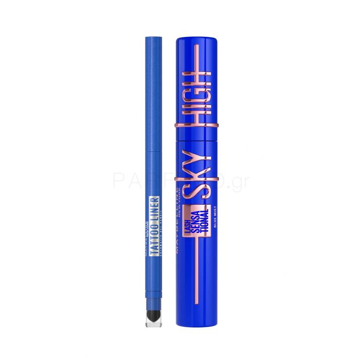 ΕΚΠΤΩΤΙΚΟ ΠΑΚΕΤΟ Μάσκαρα Maybelline Lash Sensational Sky High + Μολύβι για τα μάτια Maybelline Tattoo Liner Automatic Gel Pencil