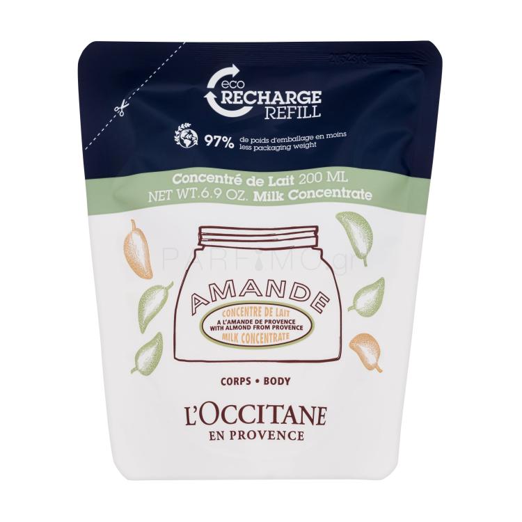 L&#039;Occitane Almond (Amande) Milk Concentrate Κρέμα σώματος για γυναίκες Συσκευασία &quot;γεμίσματος&quot; 200 ml