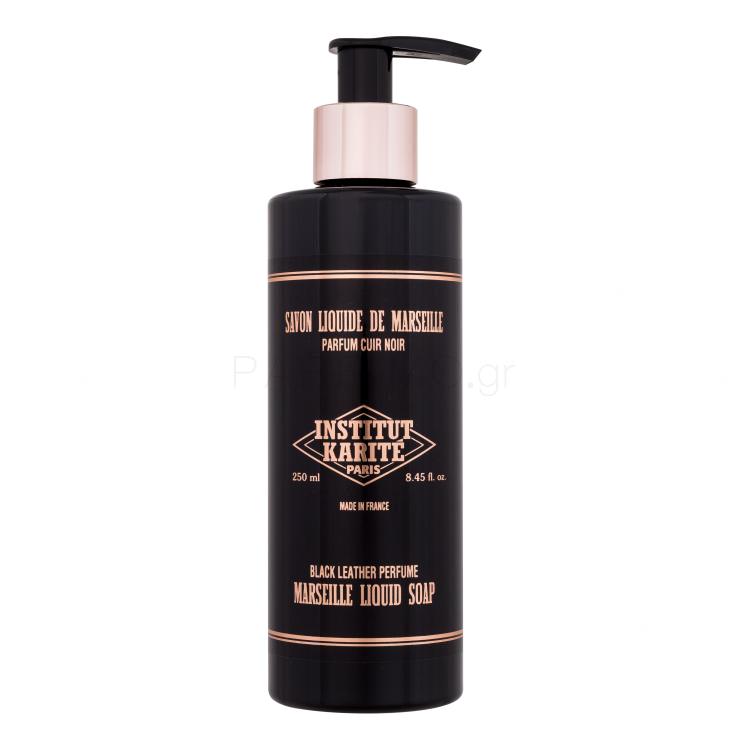 Institut Karité Marseille Liquid Soap Black Leather Υγρό σαπούνι για γυναίκες 250 ml