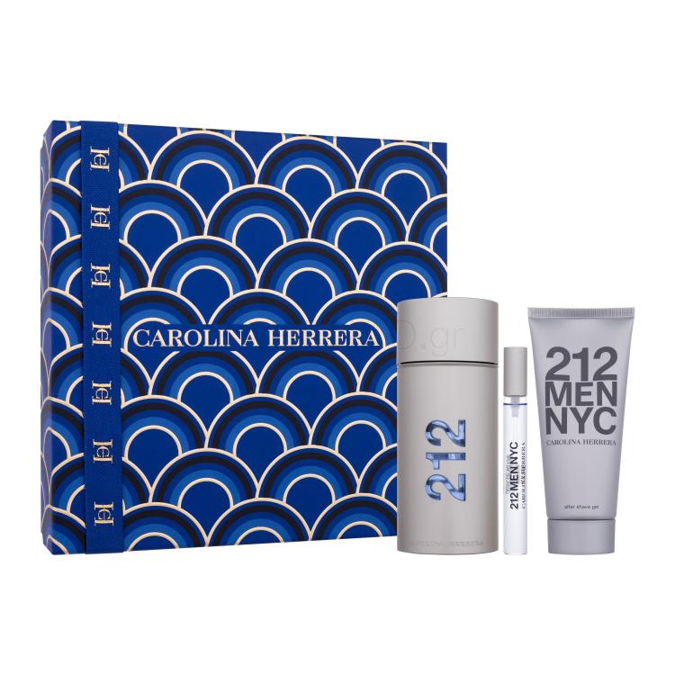 Carolina Herrera 212 NYC Men Σετ δώρου EDT 100 ml + EDT 10 ml + Gel για μετά το ξύρισμα 100 ml