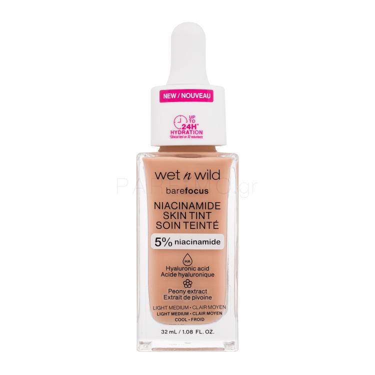 Wet n Wild Bare Focus Niacinamide Skin Tint Make up για γυναίκες 32 ml Απόχρωση Light Medium