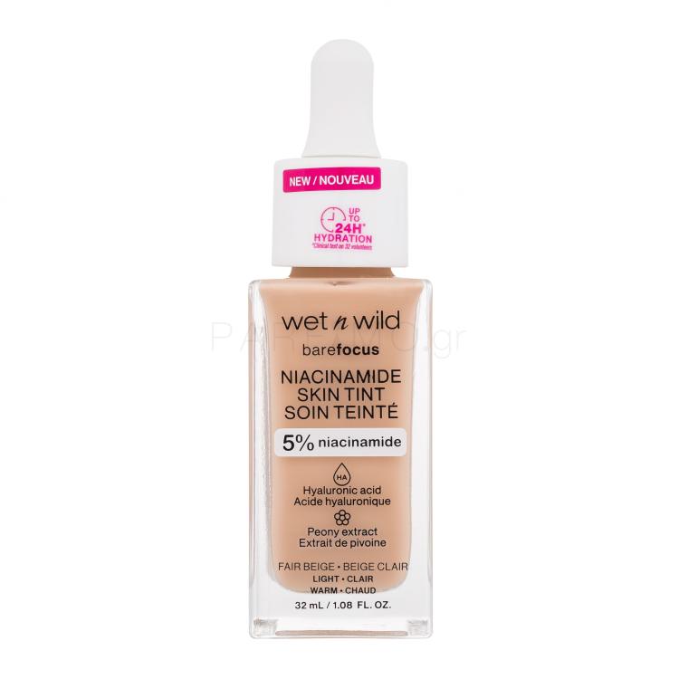 Wet n Wild Bare Focus Niacinamide Skin Tint Make up για γυναίκες 32 ml Απόχρωση Light