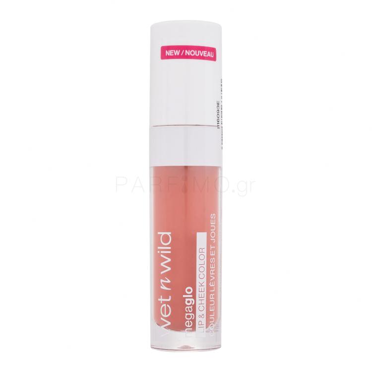 Wet n Wild MegaGlo Lip &amp; Cheek Color Κραγιόν για γυναίκες 6,5 ml Απόχρωση Rosy Romance