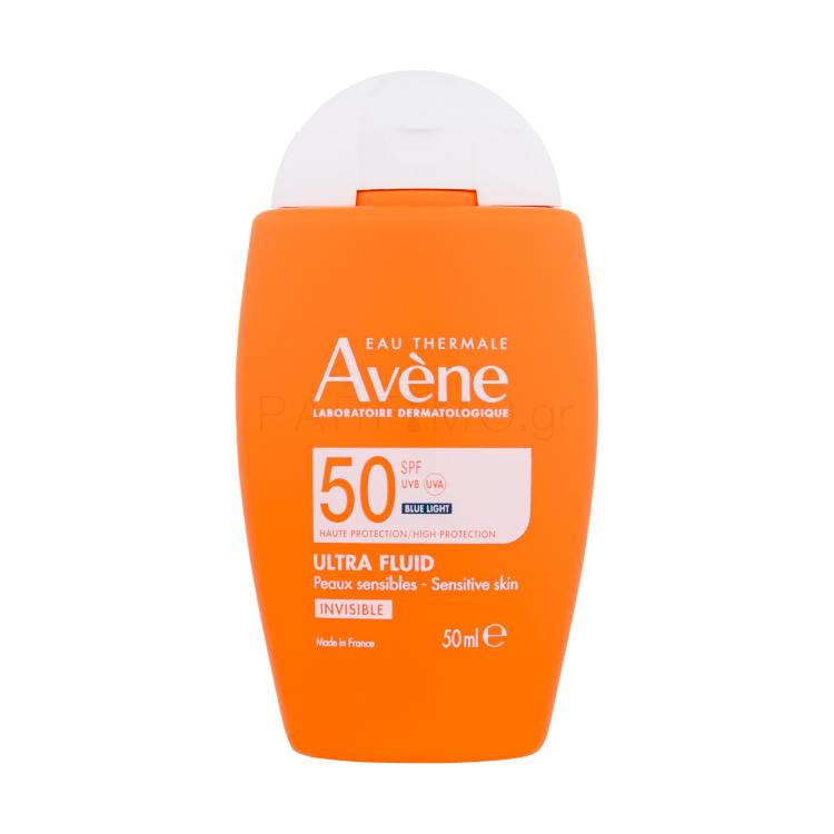 Avene Sun Ultra Fluid Invisible SPF50 Αντιηλιακό προϊόν προσώπου 50 ml