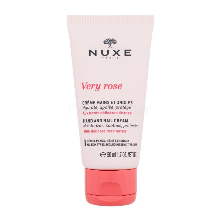 NUXE Very Rose Hand And Nail Cream Κρέμα για τα χέρια για γυναίκες 50 ml