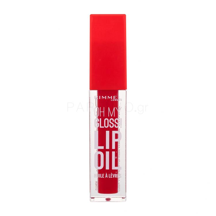 Rimmel London Oh My Gloss! Lip Oil Λάδι χειλιών για γυναίκες 4,5 ml Απόχρωση 004 Vivid Red