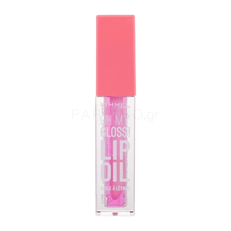 Rimmel London Oh My Gloss! Lip Oil Λάδι χειλιών για γυναίκες 4,5 ml Απόχρωση 001 Pink Flush