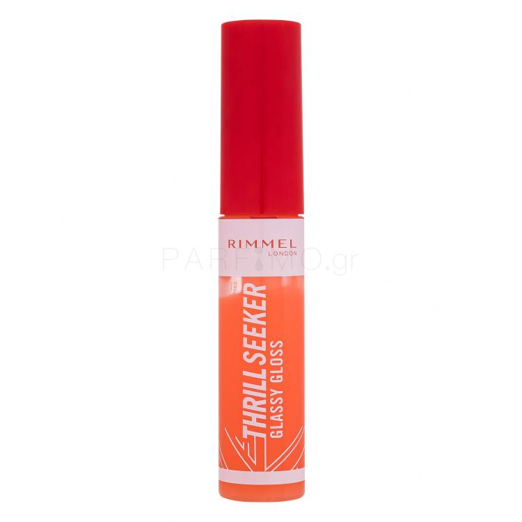 Rimmel London Thrill Seeker Glassy Gloss Lip Gloss για γυναίκες 11 ml Απόχρωση 250 Peachy Vibes