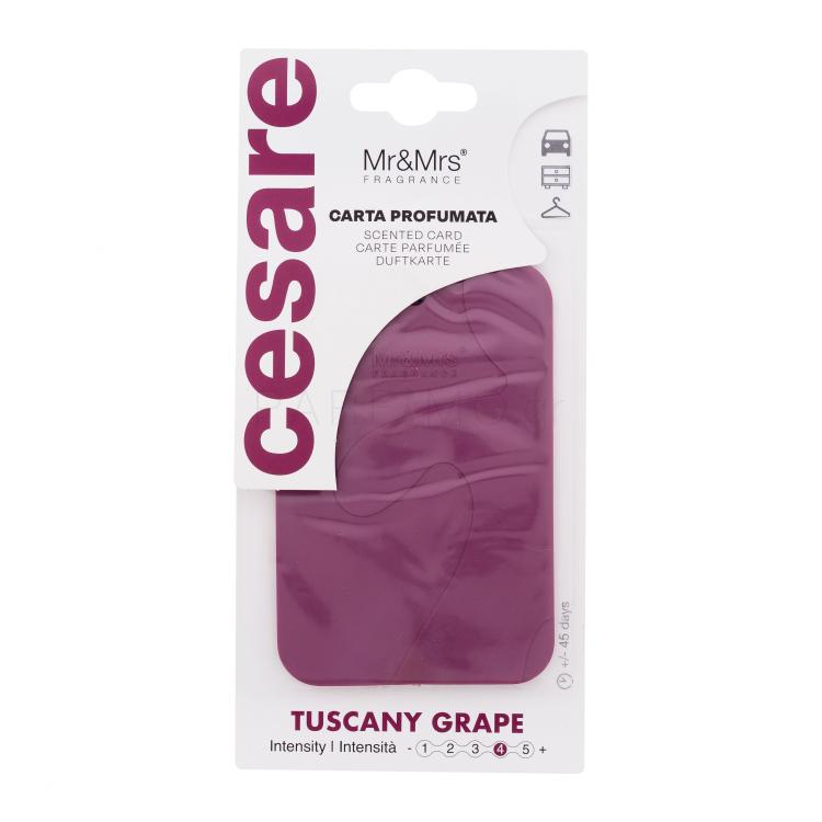 Mr&amp;Mrs Fragrance Cesare Scented Card Tuscany Grape Αρωματικά αυτοκινήτου 1 τεμ