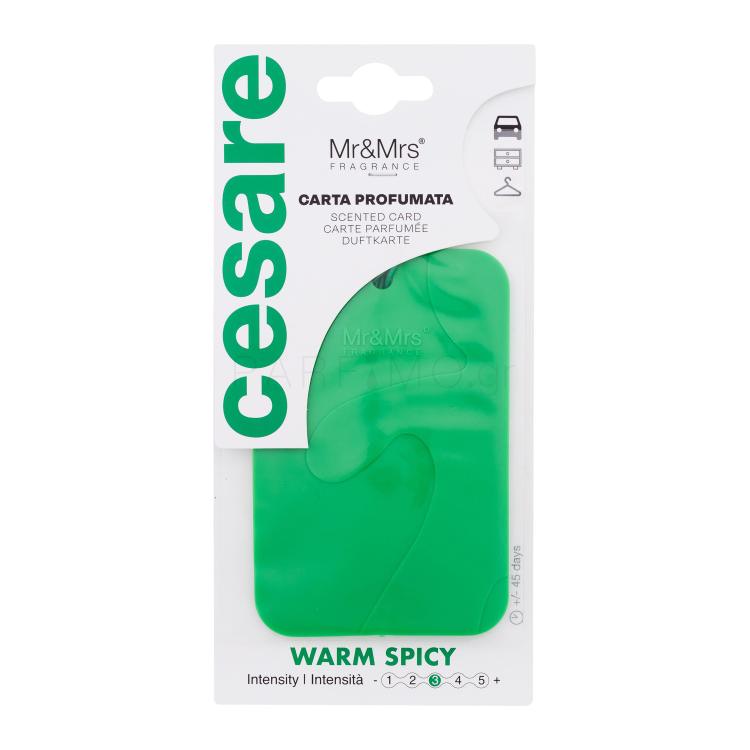 Mr&amp;Mrs Fragrance Cesare Scented Card Warm Spicy Αρωματικά αυτοκινήτου 1 τεμ