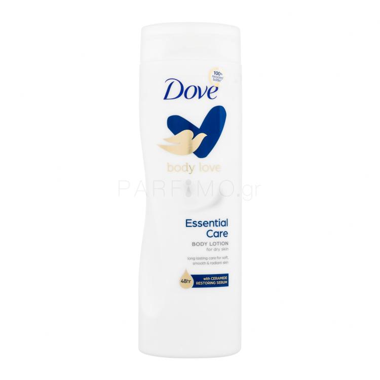 Dove Body Love Essential Care Λοσιόν σώματος για γυναίκες 400 ml κατεστραμμένο φιαλίδιο