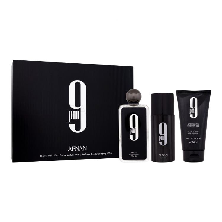 Afnan 9pm Σετ δώρου EDP 100 ml + αφρόλουτρο 150 ml + αποσμητικό 150 ml