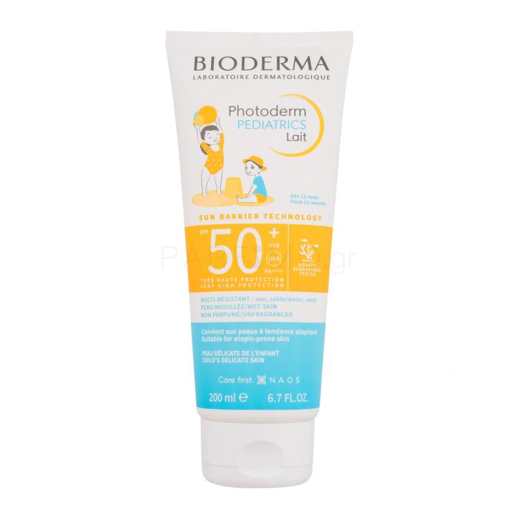 BIODERMA Photoderm Pediatrics Lait SPF50+ Αντιηλιακό προϊόν για το σώμα για παιδιά 200 ml