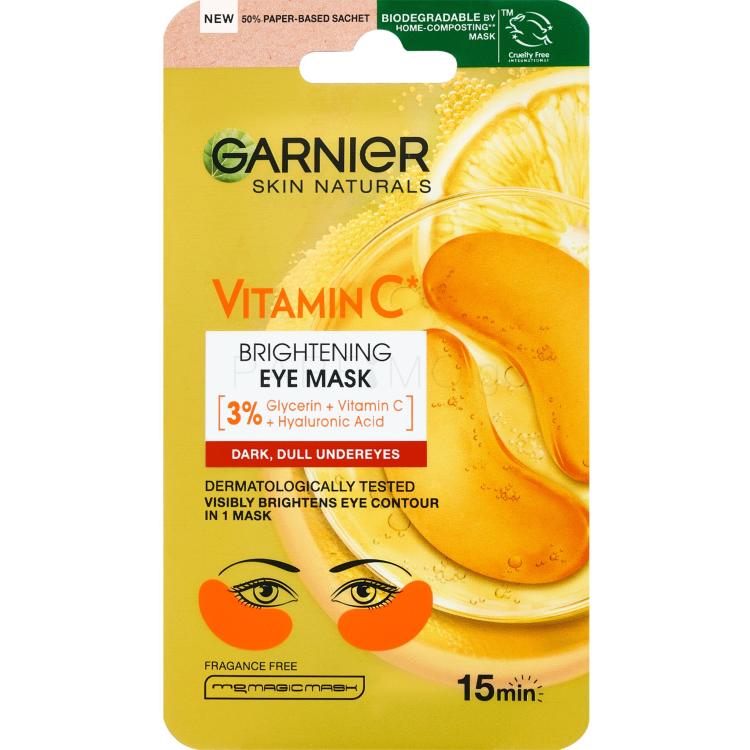 Garnier Skin Naturals Vitamin C Brightening Eye Mask Μάσκα ματιών για γυναίκες 1 τεμ