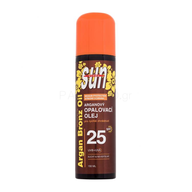 Vivaco Sun Argan Bronz Oil Spray SPF25 Αντιηλιακό προϊόν για το σώμα 150 ml