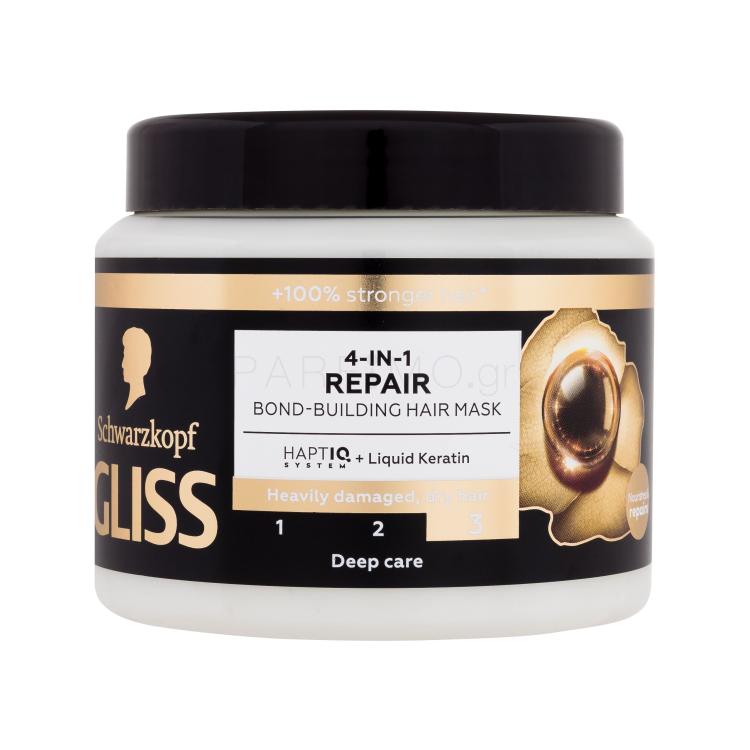 Schwarzkopf Gliss Repair 4-in-1 Hair Mask Μάσκα μαλλιών για γυναίκες 400 ml