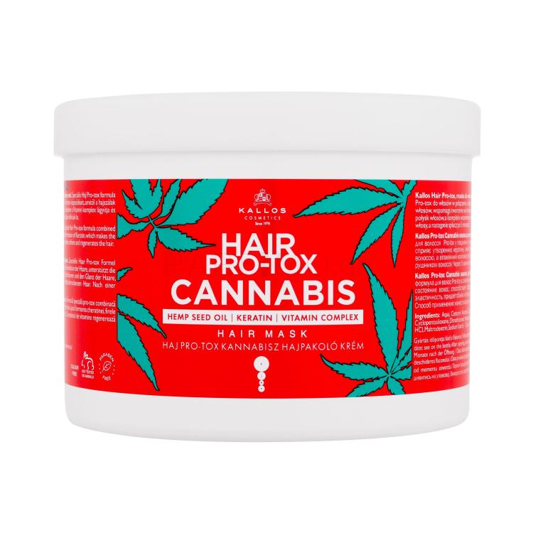 Kallos Cosmetics Hair Pro-Tox Cannabis Μάσκα μαλλιών για γυναίκες 500 ml