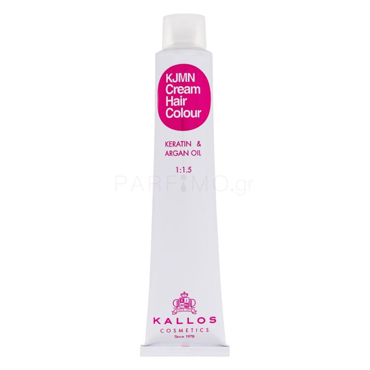 Kallos Cosmetics KJMN Cream Hair Colour Keratin &amp; Argan Oil Βαφή μαλλιών για γυναίκες 100 ml Απόχρωση 7.45 Medium Copper Mahogany Blond