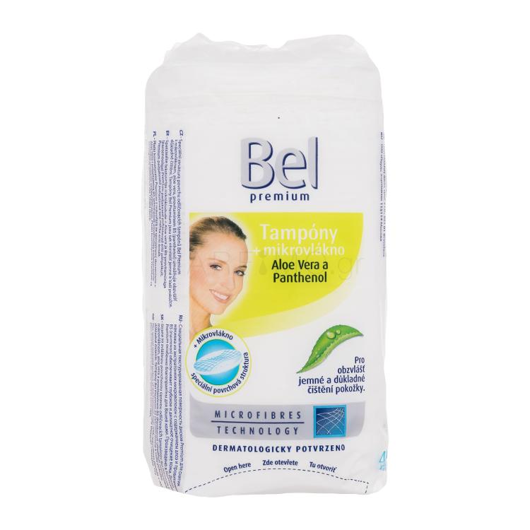 Bel Premium Pads + Microfibres Aloe Vera and Panthenol Δίσκοι ντεμακιγιάζ για γυναίκες Σετ