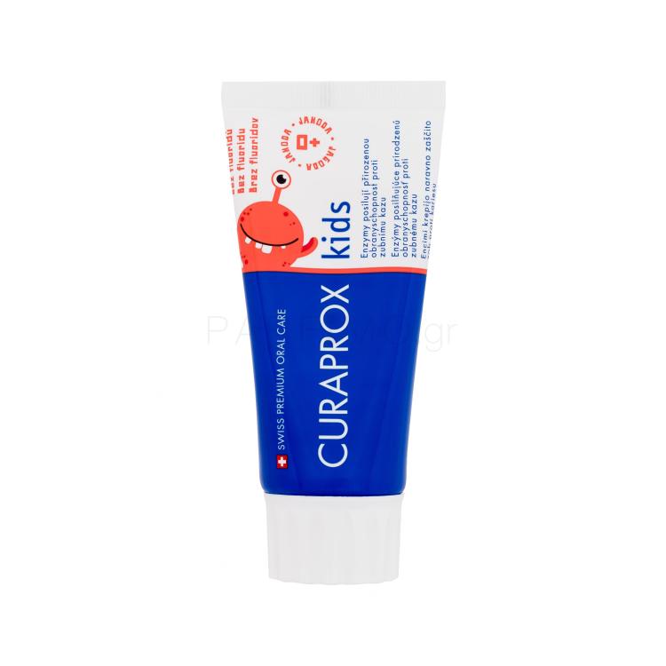 Curaprox Kids Strawberry Toothpaste No Fluoride 0+ Οδοντόκρεμες για παιδιά 60 ml