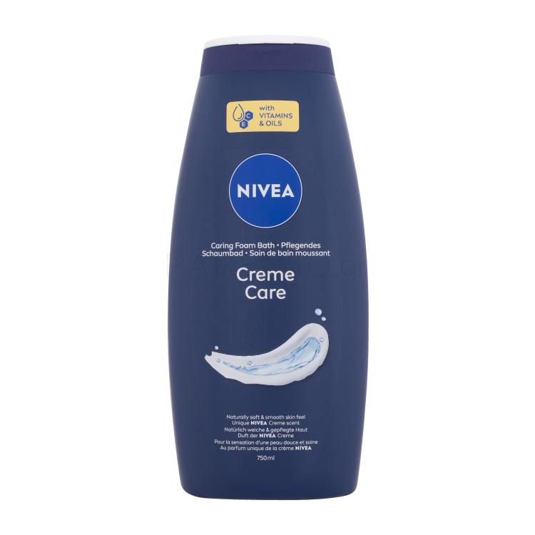 Nivea Creme Care Caring Foam Bath Αφρός μπάνιου για γυναίκες 750 ml