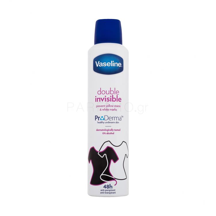 Vaseline Double Invisible 48h Αντιιδρωτικό για γυναίκες 250 ml