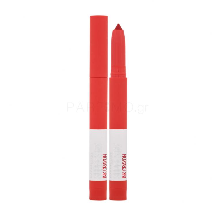 Maybelline Superstay Ink Crayon Matte Κραγιόν για γυναίκες 1,5 gr Απόχρωση 40 Laugh Louder κατεστραμμένο κουτί