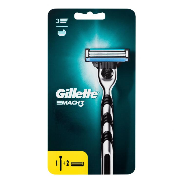 Gillette Mach3 Ξυριστική μηχανή για άνδρες Σετ ελλατωματική συσκευασία