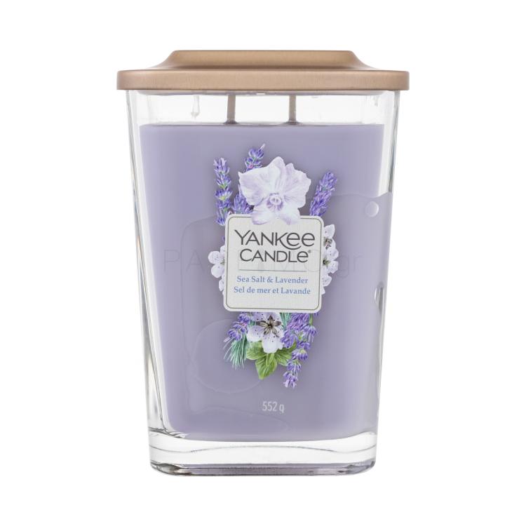 Yankee Candle Elevation Collection Sea Salt &amp; Lavender Αρωματικό κερί 552 gr αλλαγή στο χρώμα