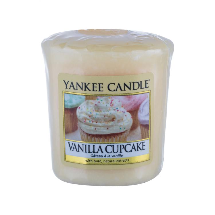 Yankee Candle Vanilla Cupcake Αρωματικό κερί 49 gr αλλαγή στο χρώμα