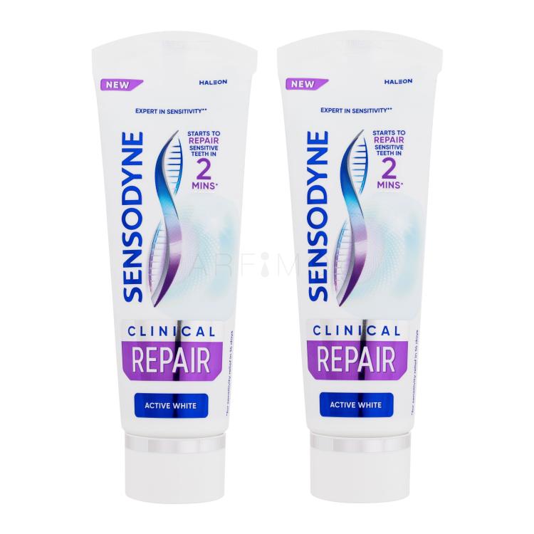 Sensodyne Clinical Repair Active White Duo Οδοντόκρεμες Σετ ελλατωματική συσκευασία