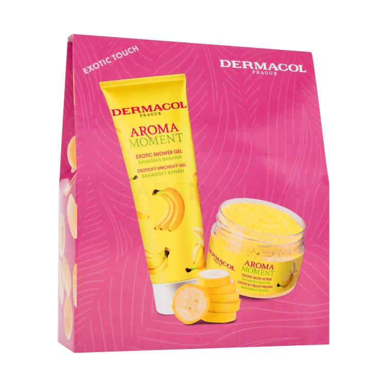 Dermacol Aroma Moment Bahamas Banana Σετ δώρου αφρόλουτρο Bahamas Banana 250 ml + απολέπιση σώματος Bahamas Banana 200 g