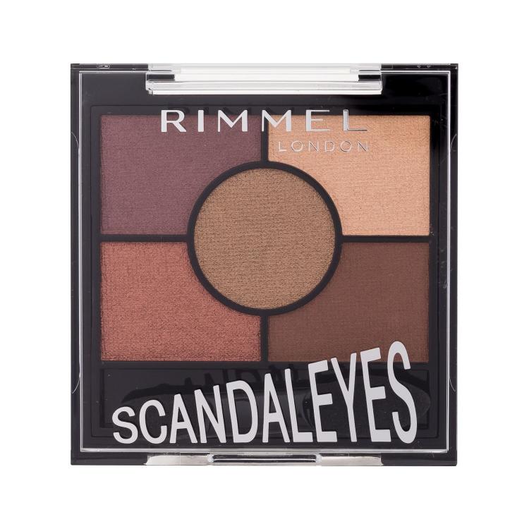 Rimmel London Scandaleyes 5 Pan Eyeshadow Palette Σκιές ματιών για γυναίκες 3,8 gr Απόχρωση 005 Sunset Bronze