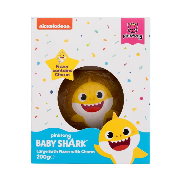 Pinkfong Baby Shark Bath Fizzer Yellow Bath Bomb για παιδιά 200 gr