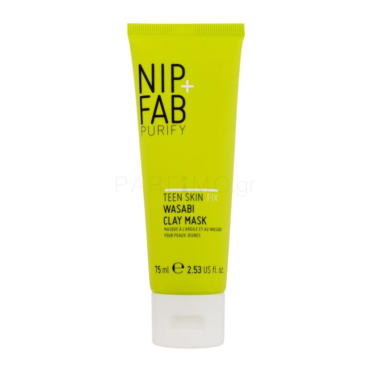 NIP+FAB Purify Teen Skin Fix Wasabi Clay Mask Μάσκα προσώπου για γυναίκες 75 ml