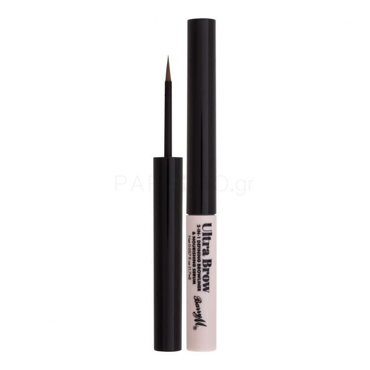 Barry M Ultra Brow 2-in-1 Defining Browliner &amp; Nourishing Serum Μολύβι για τα φρύδια για γυναίκες 1,7 ml Απόχρωση Light Brown