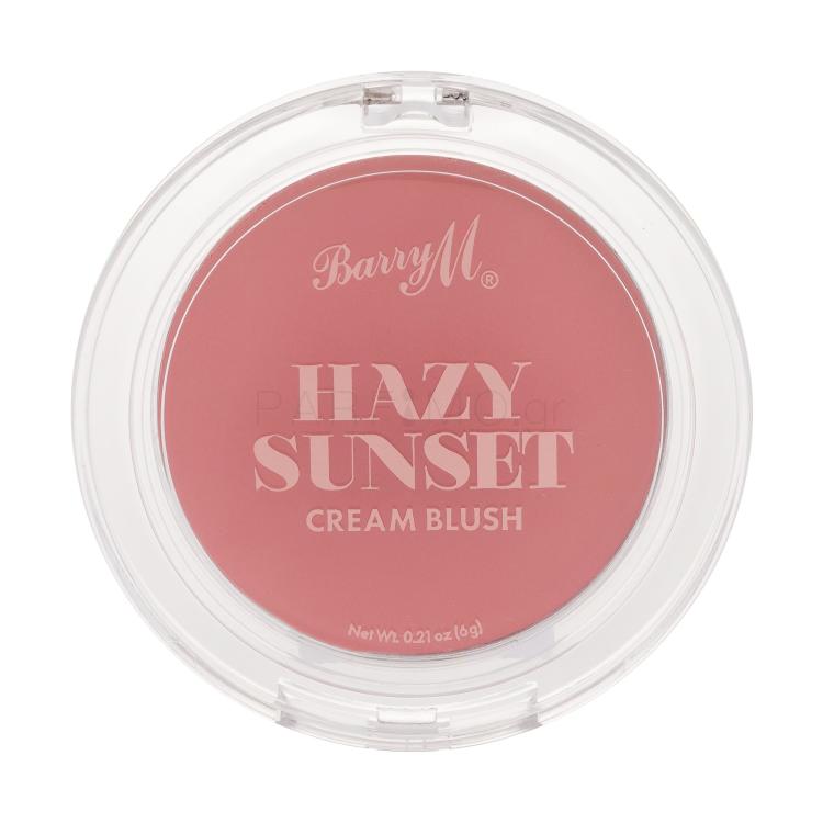 Barry M Hazy Sunset Cream Blush Ρουζ για γυναίκες 6 gr Απόχρωση Sundown Dream